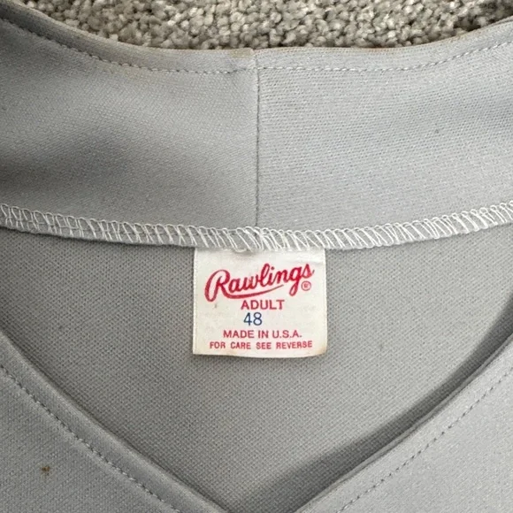 Vintage Rawlings Gray New York Baseball Jersey - Picture 4 of 14